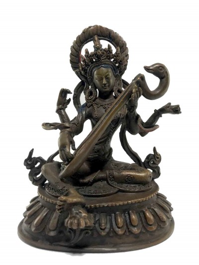 Statue Of Saraswati Oxidized