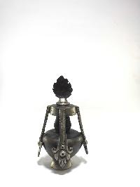 Statue Of Purna Kalash Bhupa Silver Plated Oxidized