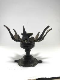 Lotus Candle Statue Antique Finishing
