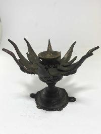 Lotus Candle Statue Antique Finishing