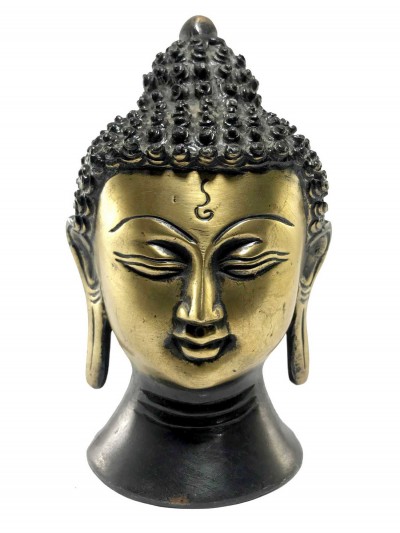 Statue Of Buddha Head Antique Finishing