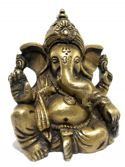 Statue Of Ganesh Glossy Antique