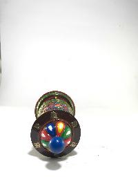 Table Stand Prayer Wheel With Color Painted