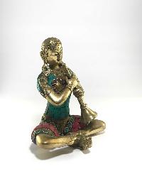 Statue Of Shehnai Player With Stone Setting