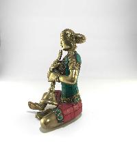 Statue Of Shehnai Player With Stone Setting