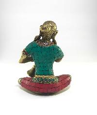 Statue Of Shehnai Player With Stone Setting