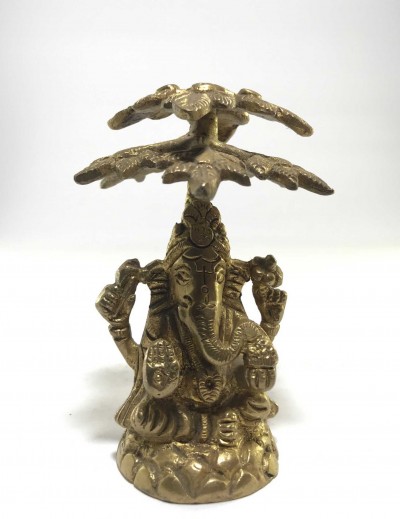 Statue Of Ganesh On Tree Glossy