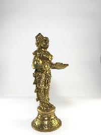 Statue Of Gandharva Candle Stand