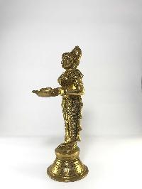 Statue Of Gandharva Candle Stand