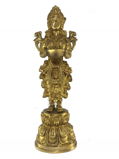 Statue Of Gandharva Candle Stand