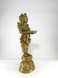 Statue Of Gandharva Candle Stand