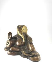 Statue Of Resting Ganesha Chocolate Finishing