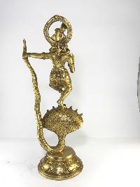 Statue Of Krishna Dancing On Serpent Glossy Finishing