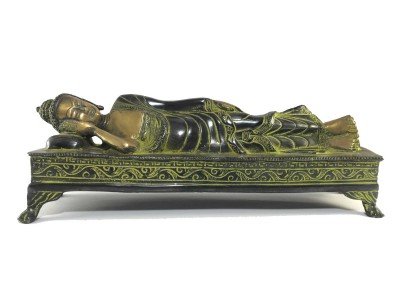 Statue Of Nirvana Buddha Double Color Finishing