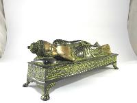 Statue Of Nirvana Buddha Double Color Finishing