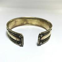 Brass Bracelet With Om Mani Padme Hum