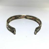 Metal Bracelet With Om Mani Padme Hum