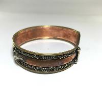 Copper Bracelet With Om Mani Padme Hum