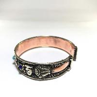 Metal Bracelet With Om Mani Padme Hum