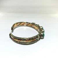Metal Bracelet With Five Stones