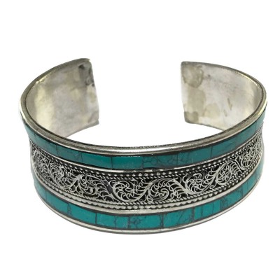 Metal Bracelet With [stone Setting] And Siku