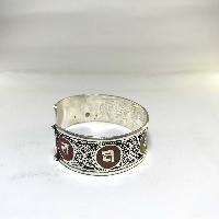 Metal Bracelet With Om Mani Padme Hum
