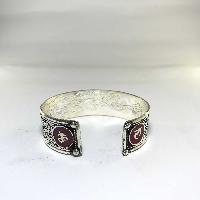 Metal Bracelet With Om Mani Padme Hum