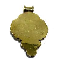 Tibetan Metal Pendant With Stone Setting