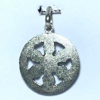 White Metal Triple Dorje Pendant
