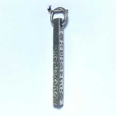 White Metal Om Mani Padme Hum Pendant