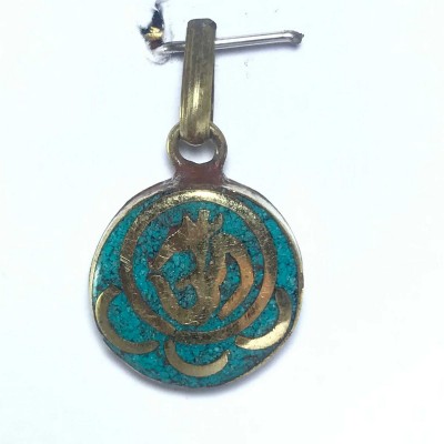White Metal Om Pendant