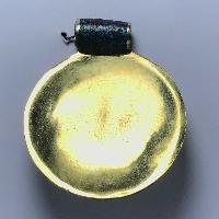 Metal Buddha Pendant With Stone Setting