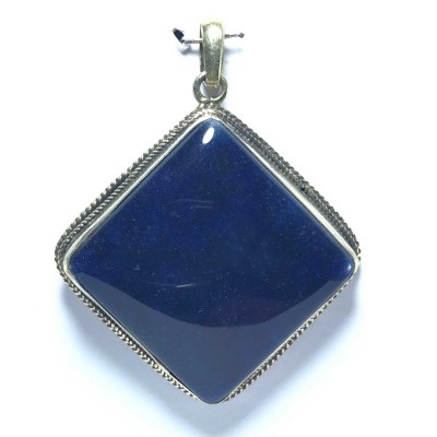 Metal Pendant With Stone Setting