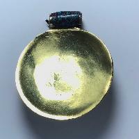 Metal Buddha Pendant With Stone Setting