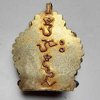 Tibetan Chenrezig Pendant With Real Stone Setting