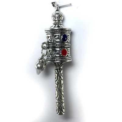 Metal Prayer Wheel Pendant