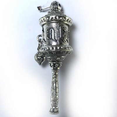 Metal Prayer Wheel Pendant
