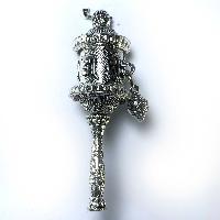 Metal Prayer Wheel Pendant