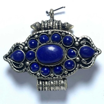 Metal Double Side Pendant With [stone Setting]