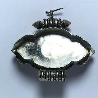 Metal Double Side Pendant With [stone Setting]