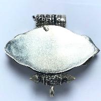 Metal Double Side Pendant With [stone Setting]