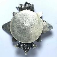 Metal Double Side Pendant With [stone Setting]