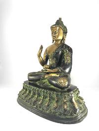 Statue Of Blessing Buddha In Antique Finishing