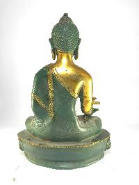 Statue Of Medicine Buddha With Antique Finishing
