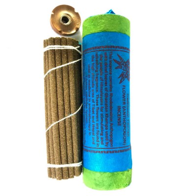 Flower Anthopogon Incense : Tibetan Herbal Incense, [30 Sticks], [incense Holder]