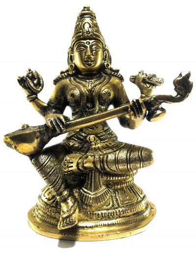 Statue Of Saraswati, [glossy Finishing]