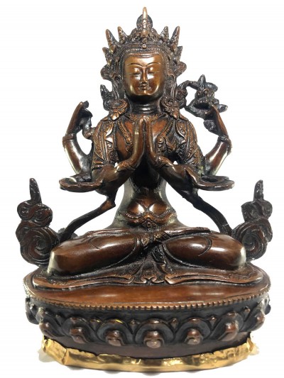 Statue Of Avalokitesvara, [antique Finishing]