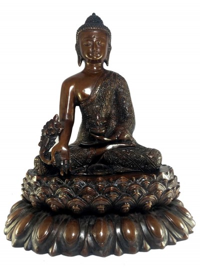 Statue Of Medicine Buddha, [antique Finishing]