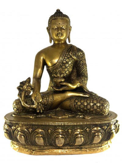 Statue Of Medicine Buddha, [glossy Finishing]