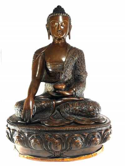 Statue Of Shakyamuni Buddha, With [antique Finishing]